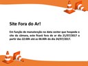 Aviso de Manutenção do Site Aviso de Manutenção do Site