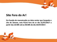 Aviso de Manutenção do Site