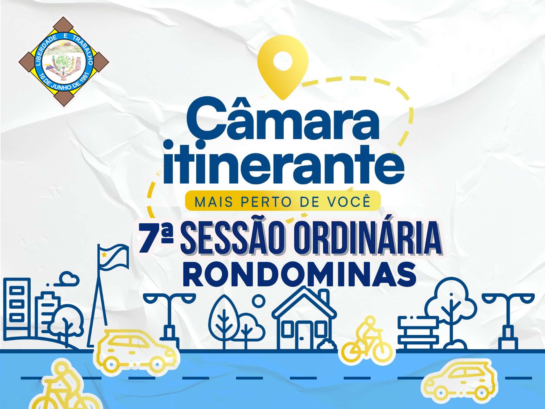 Câmara Municipal realizará 7ª Sessão Ordinária de forma itinerante em Rondominas