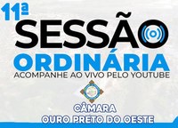Veja o que será deliberado na 11ª Sessão Ordinária que acontecerá nesta Segunda-Feira (13/04/2026)