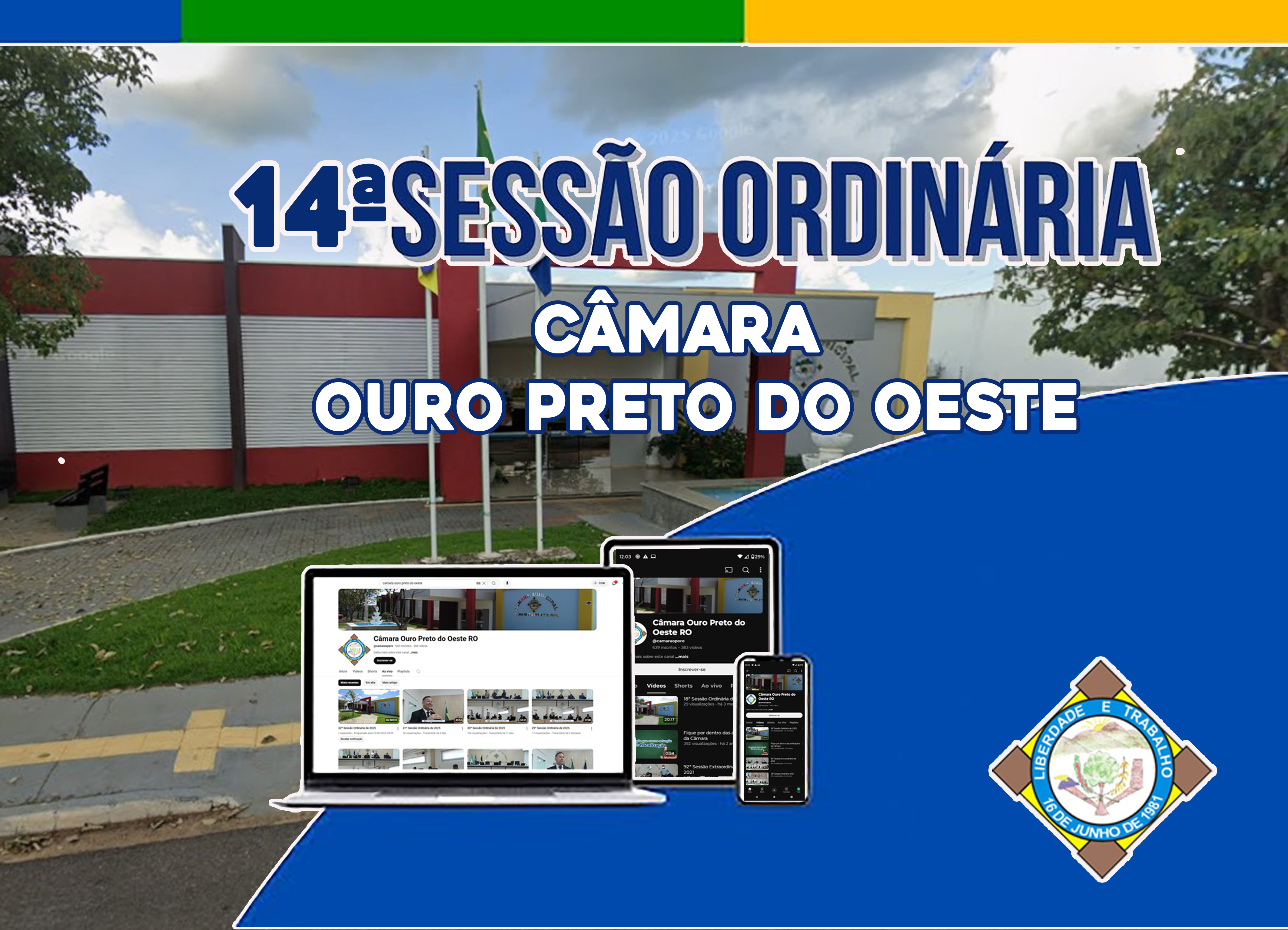 Veja o que será deliberado na 14ª Sessão Ordinária que acontecerá nesta Segunda-Feira (04/05/2026)
