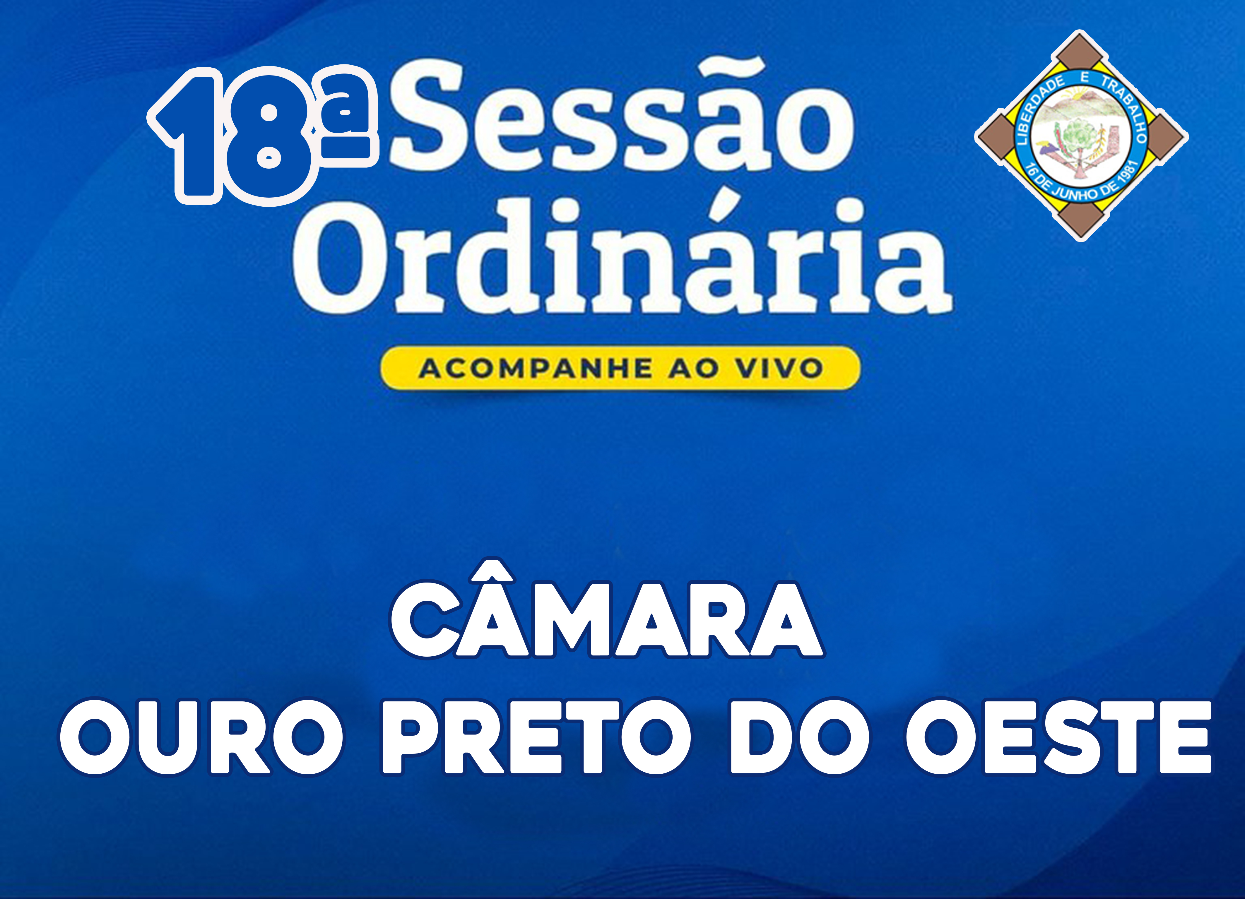 Veja o que será deliberado na 18ª Sessão Ordinária que acontecerá nesta Segunda-Feira (01/06/2026)