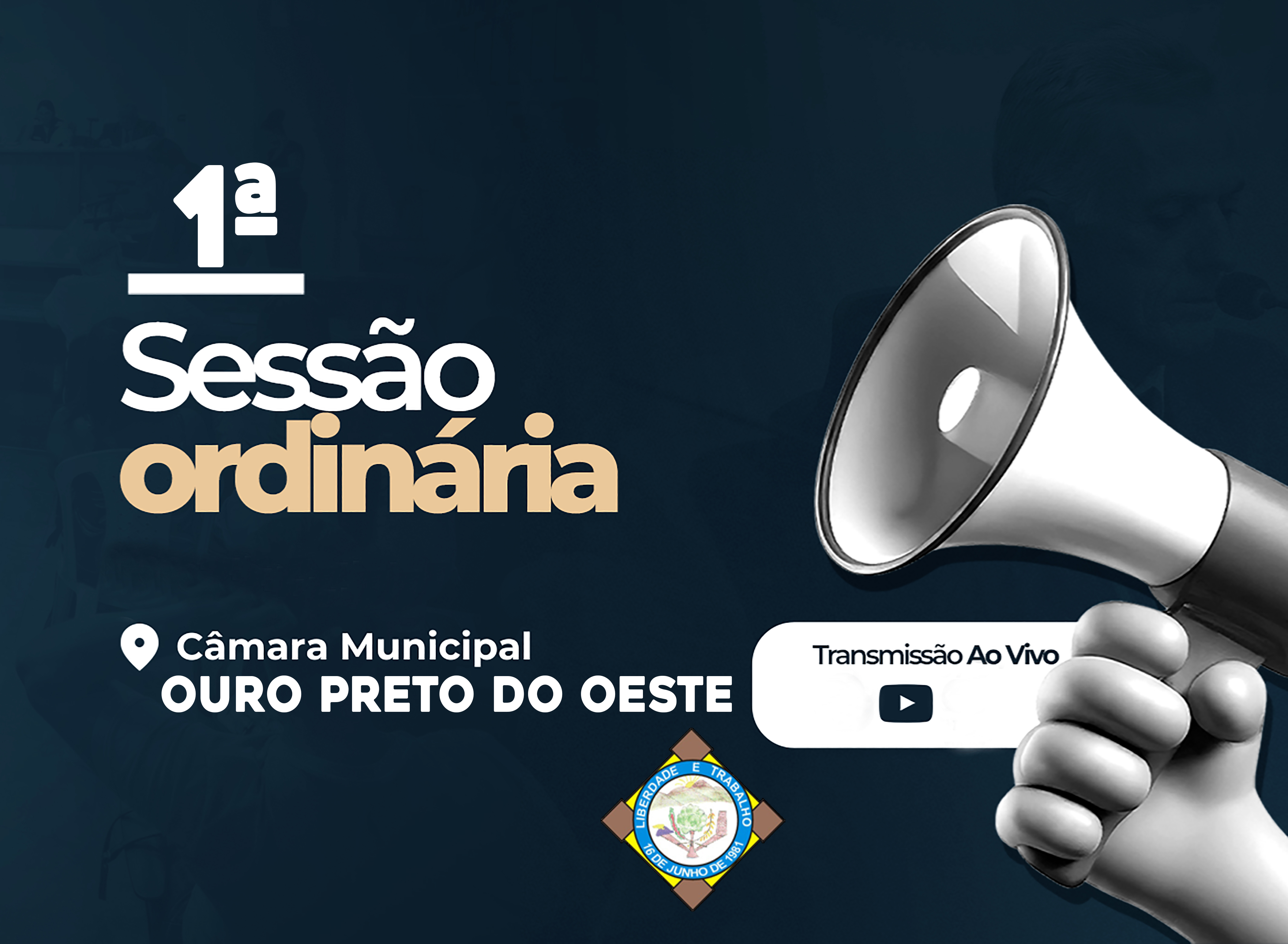 Veja o que será deliberado na 1ª Sessão Ordinária que acontecerá nesta Segunda-Feira (02/02/2026)