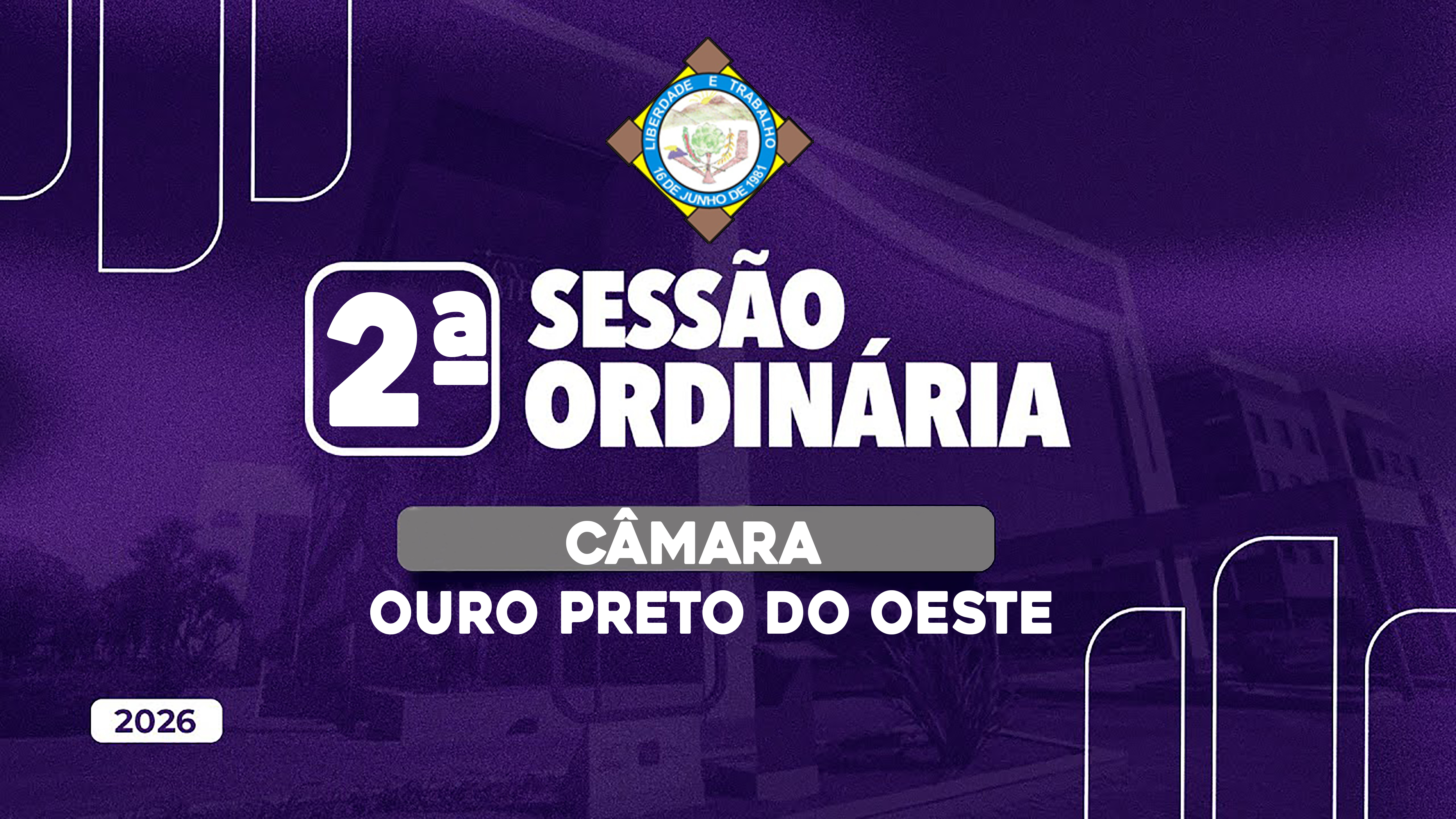 Veja o que será deliberado na 2ª Sessão Ordinária que acontecerá nesta Segunda-Feira (09/02/2026)