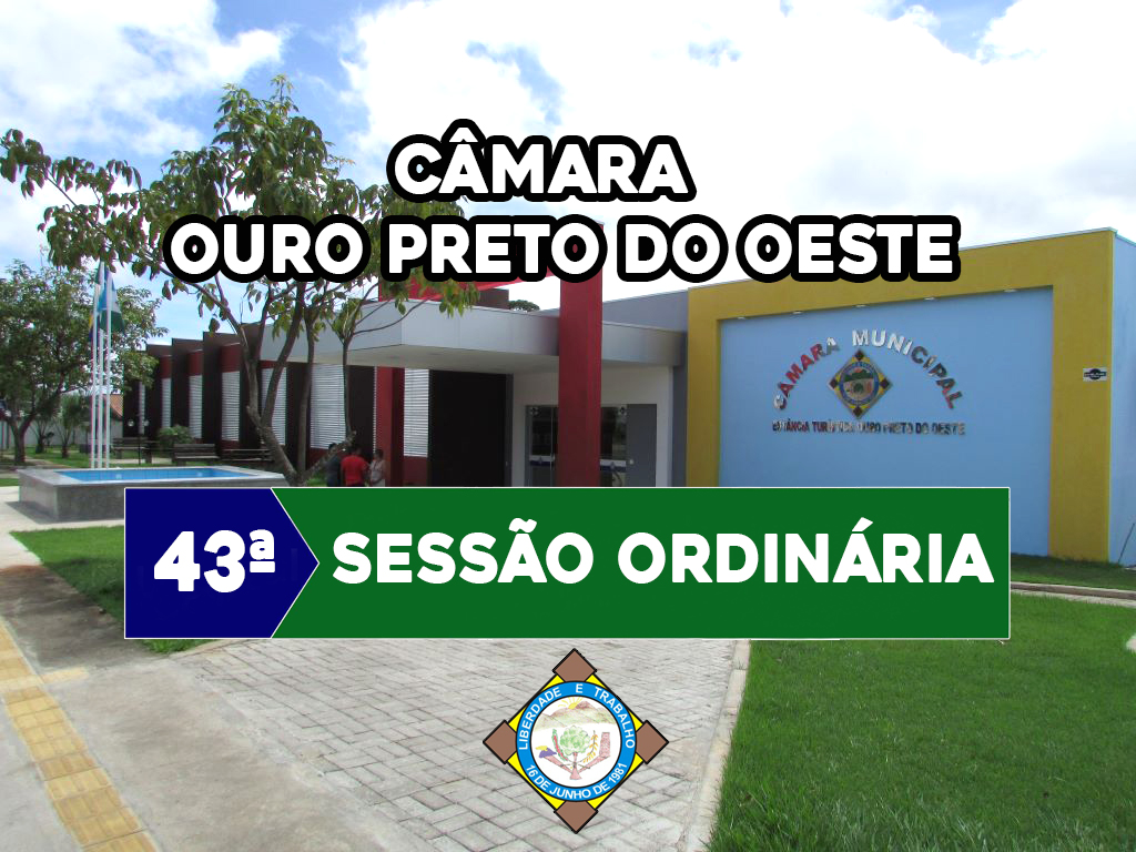 Veja o que será deliberado na 43ª Sessão Ordinária que acontecerá nesta Segunda-Feira (08/12/2025)