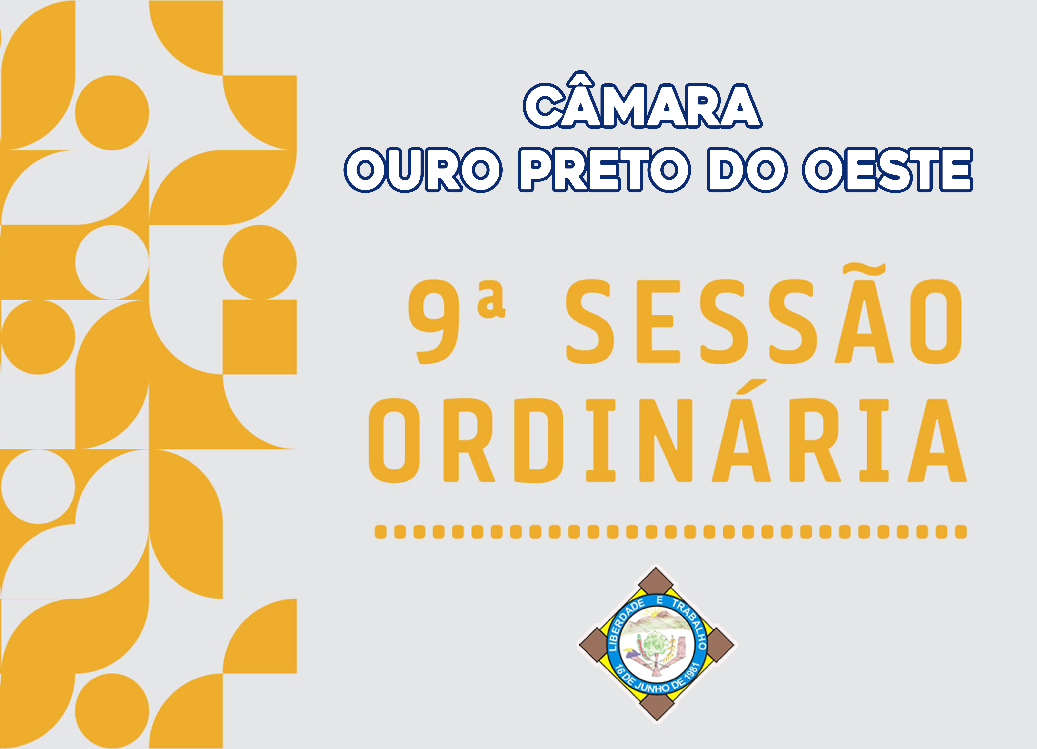 Veja o que será deliberado na 9ª Sessão Ordinária que acontecerá nesta Segunda-Feira (30/03/2026)